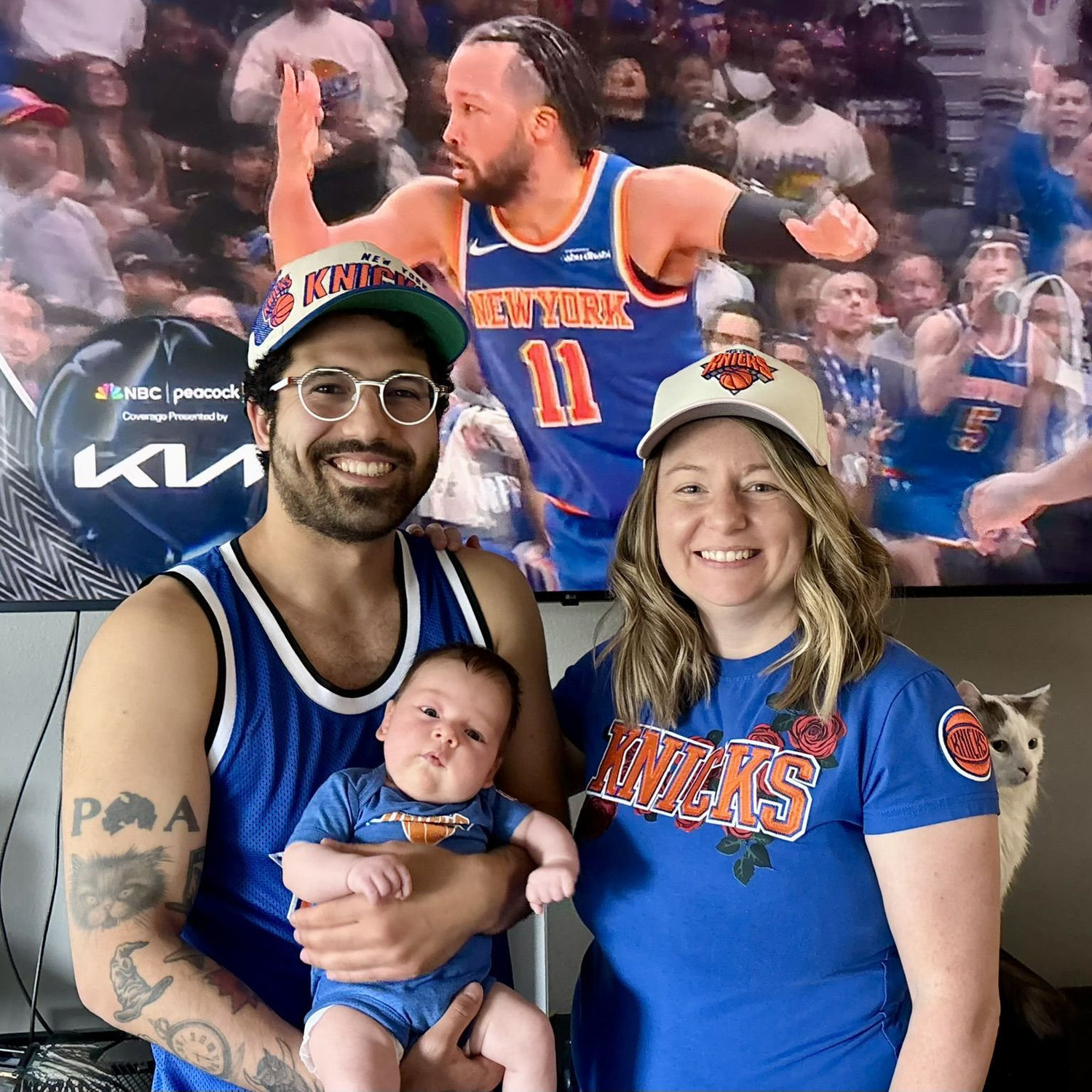 A positive test two weeks after Matt proposed means baby came first, then came marriage!