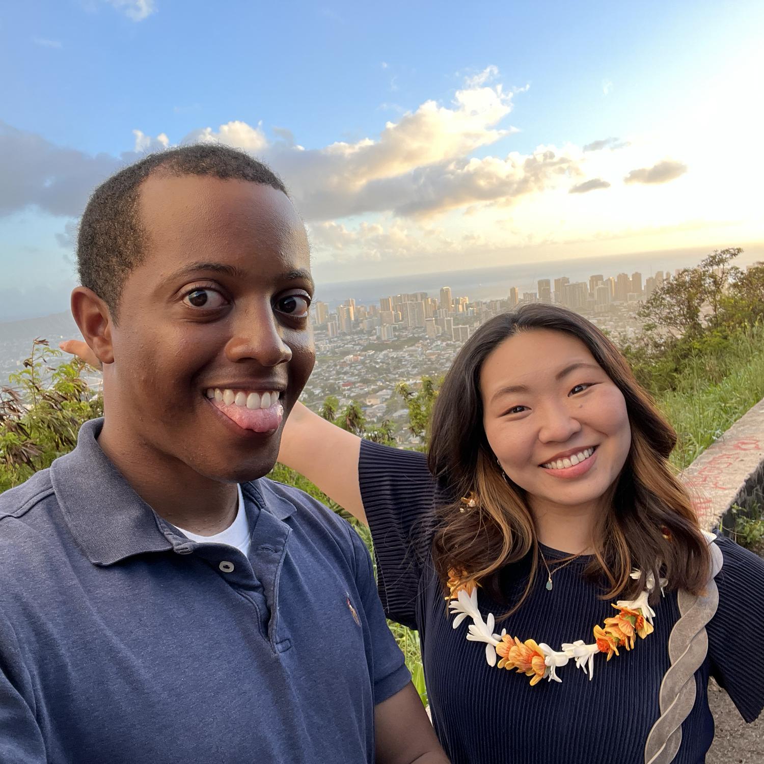 Two years after being split up by the pandemic, we were able to meet for a couple of months in Hawaii.