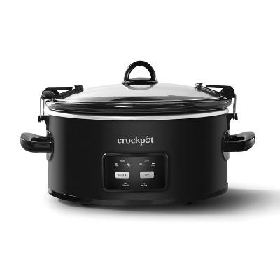 Crock-Pot 6qt Programmable Cook & Carry Slow Cooker Black SCCPVLF605-B