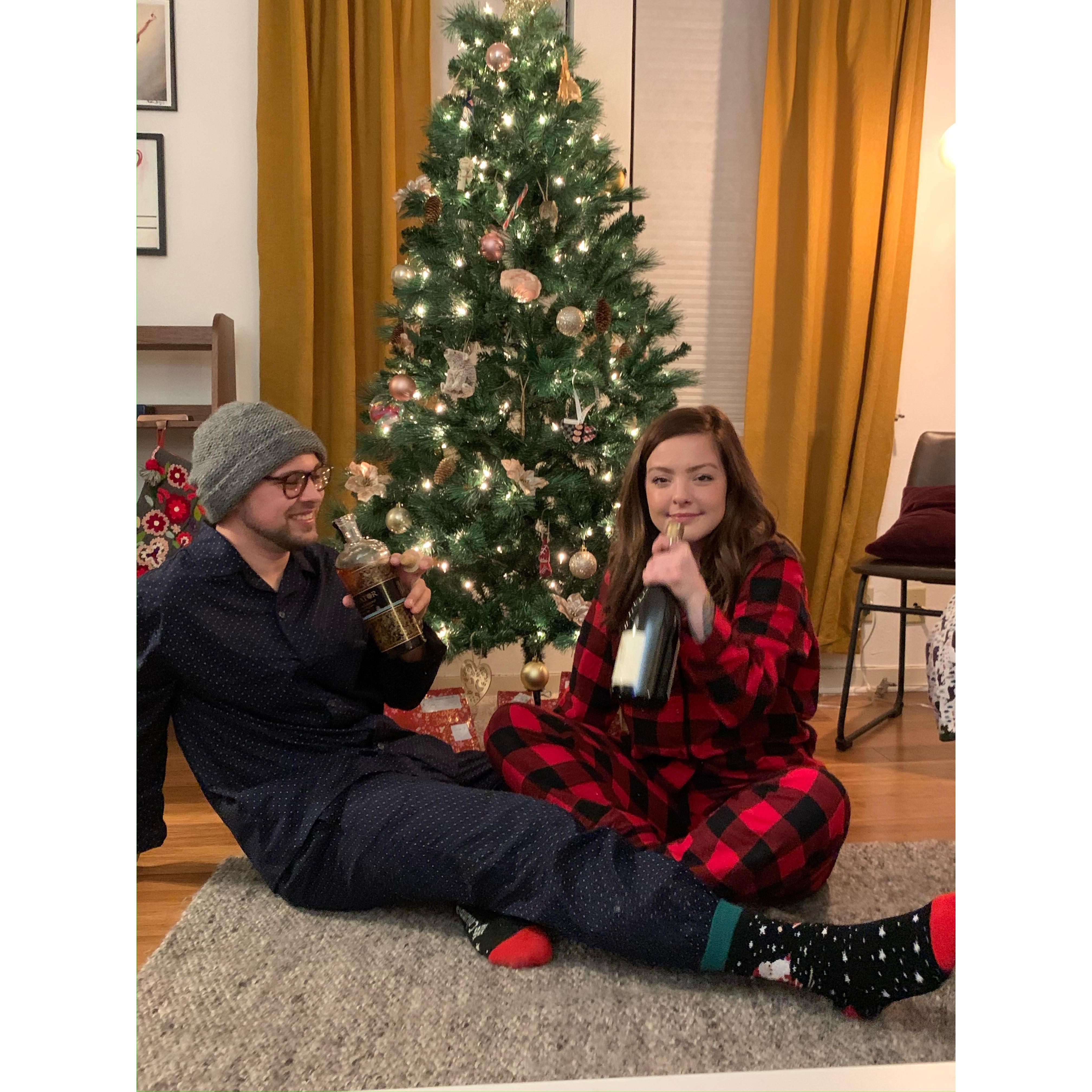 We took a "Pandemic Style" Christmas card picture for our first year in California together.