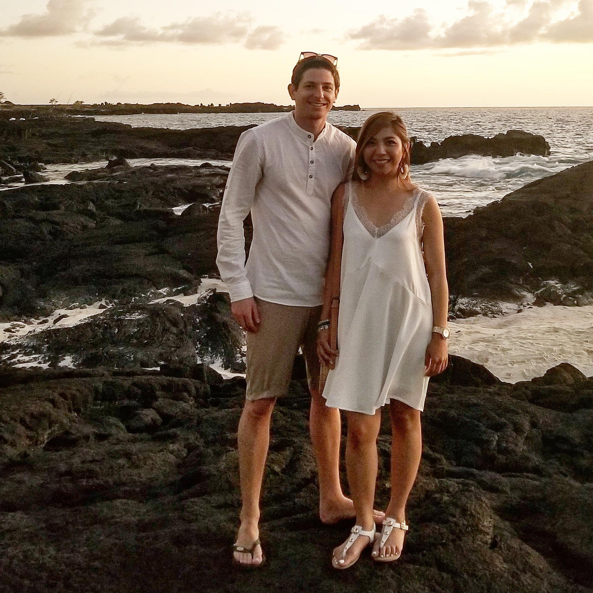 We both love the sunset and the beach. <3