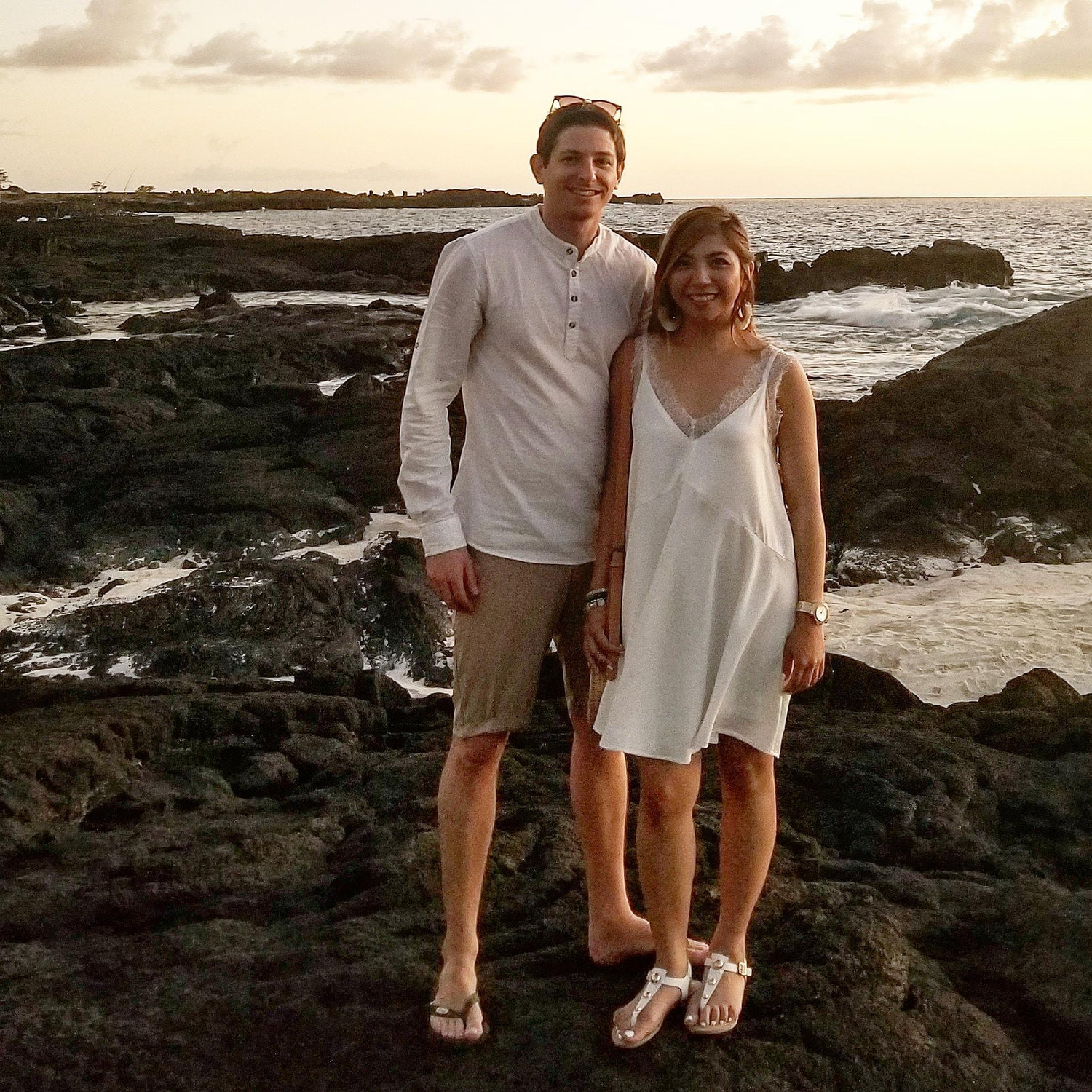 We both love the sunset and the beach. <3