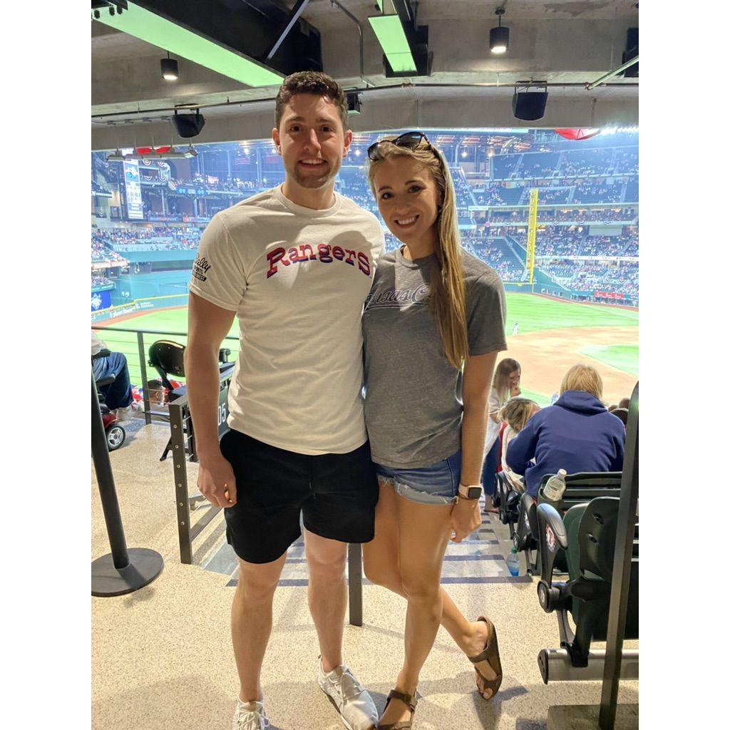 Our first Rangers game!