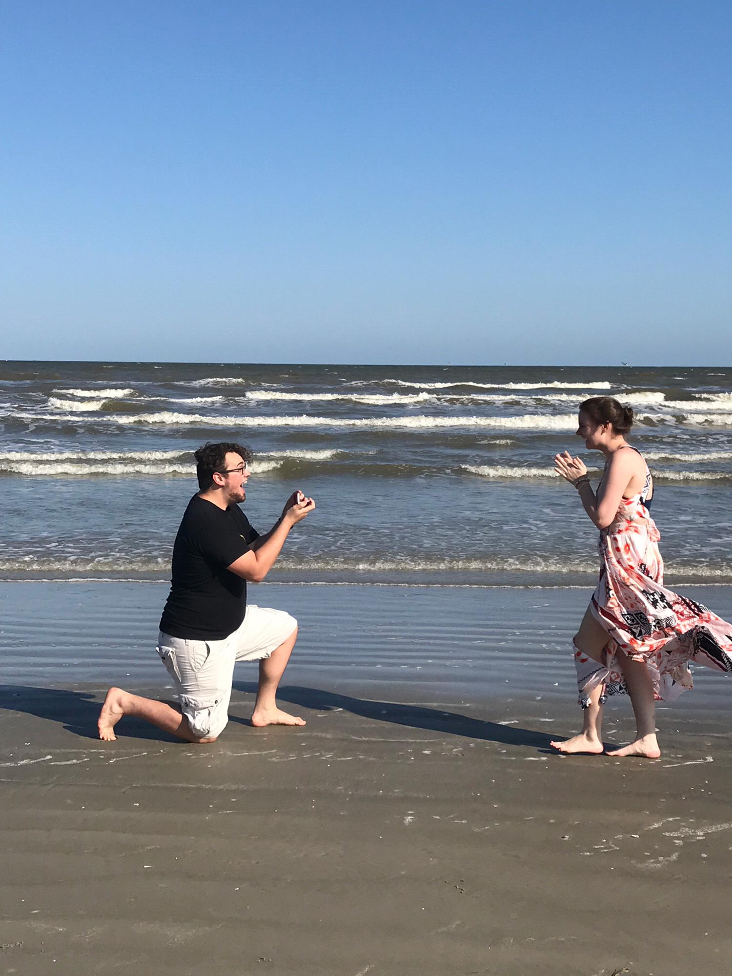 Logan proposed May 15th, 2019 in Galveston, Texas.