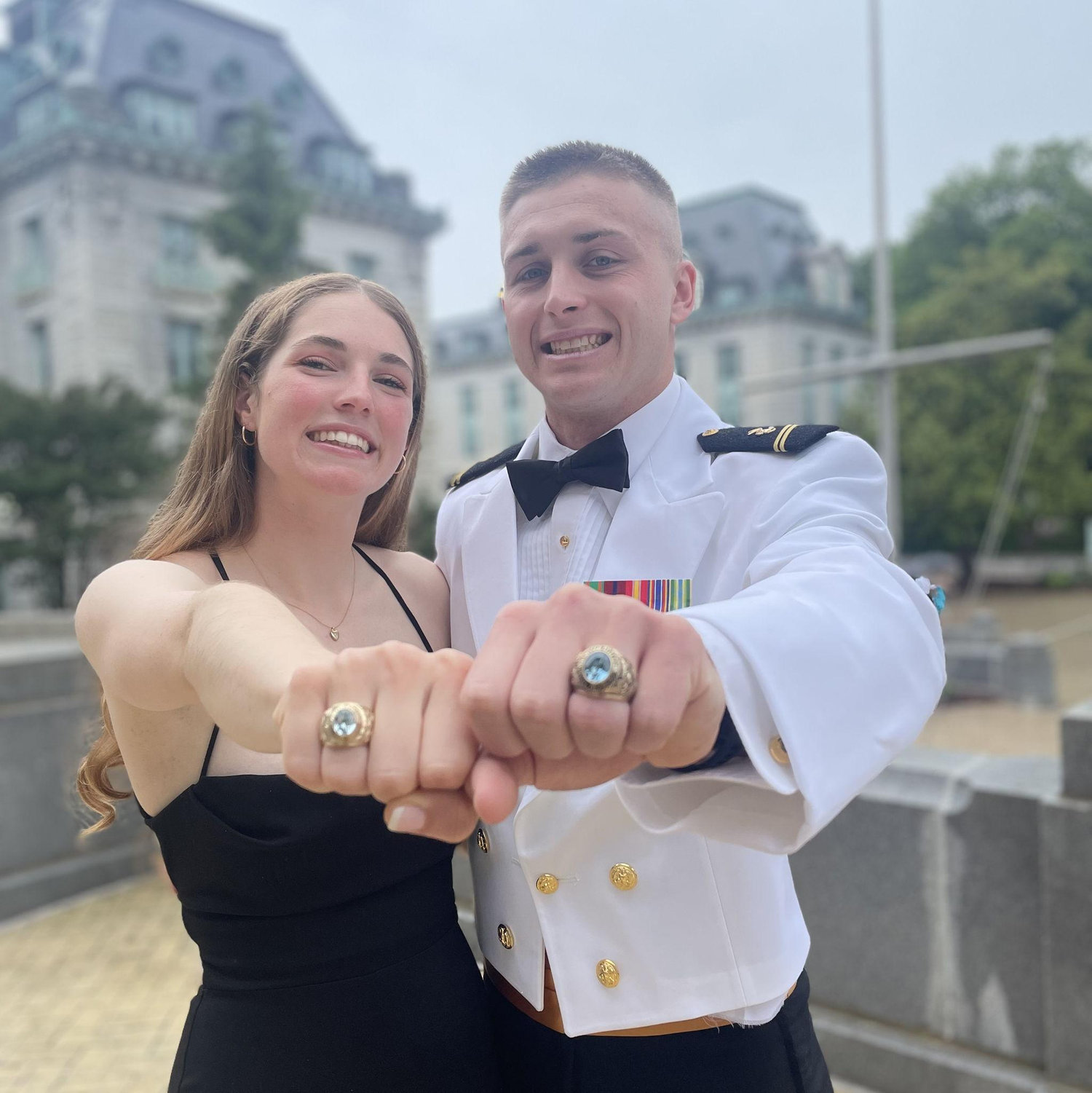 We went to Ring Dance together our 2/C year at the Naval Academy!