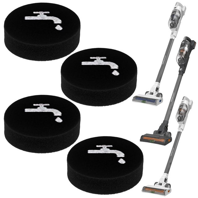 Aolleteau 4 Pack Sponge Filter Compatible with BLACK+DECKER POWERSERIES+ 16V/20V Cordless Stick Vacuum Models BHFEA420J, BHFEA520J, BHFEA18D1, Compare to Part# BHFEAF1