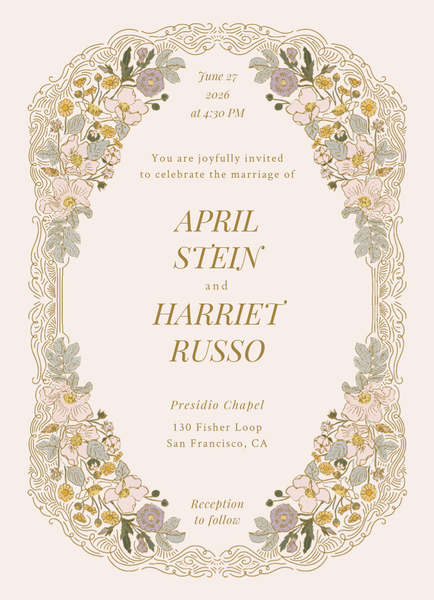 Pomeroy Portrait | Linen | Zola Wedding Invitations