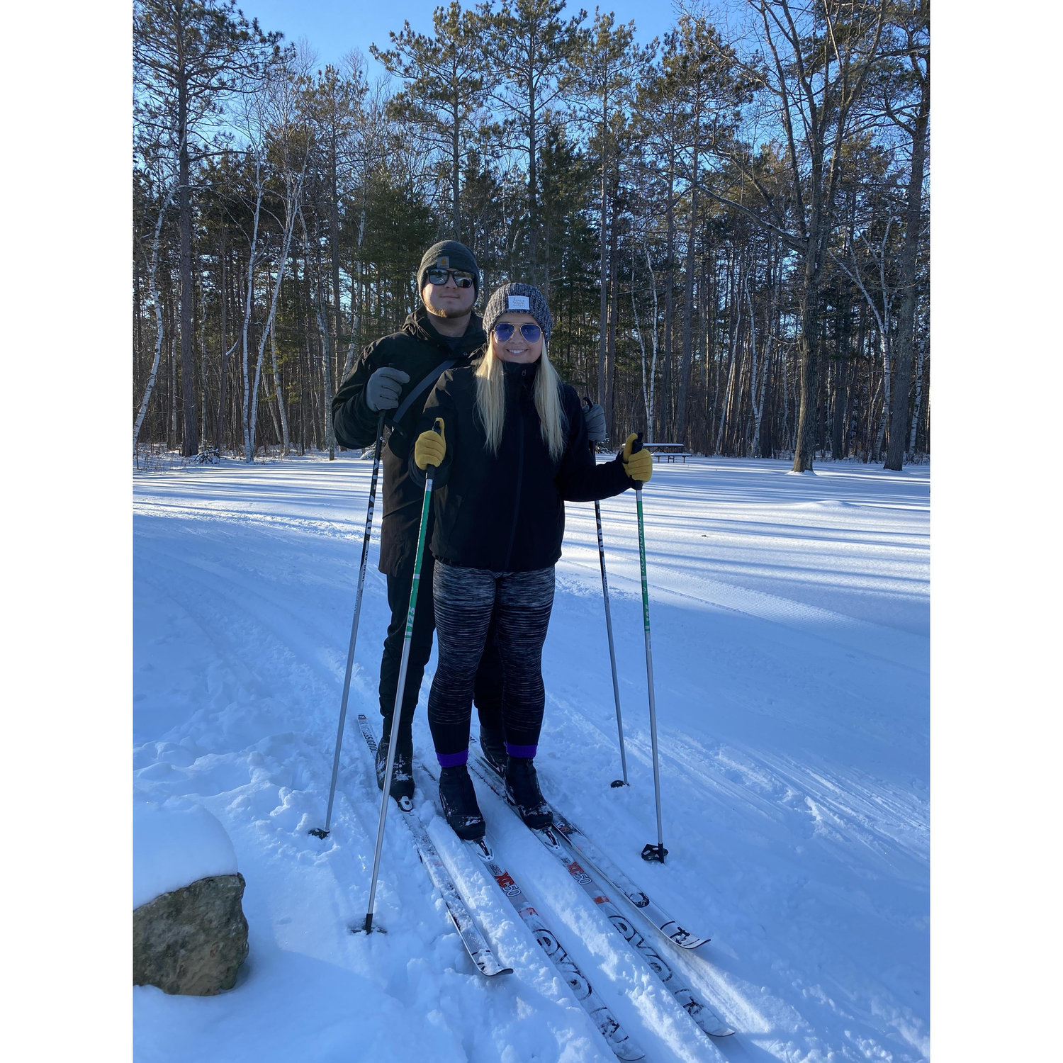 First adventure after moving to the Upper Peninsula, cross country skiing in Door County, Wisconsin.