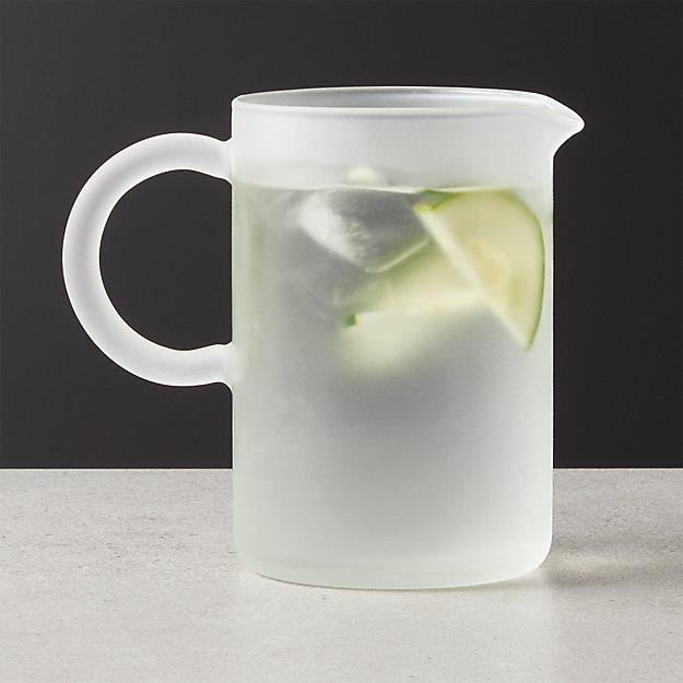 Frosted Glass Mixing Pitcher