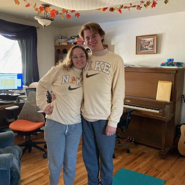 Matching Disney sweatshirts!