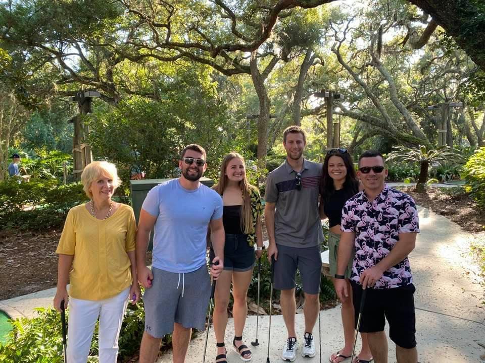 10/10/21. Mini golf with the fam in Amelia Island, Fl.