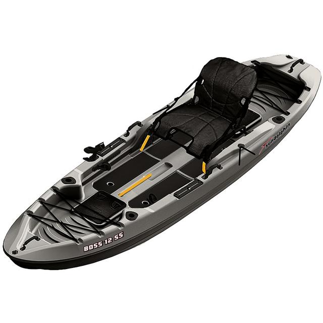 Sun Dolphin Boss Top/Stand-Up Angler Kayak, Gray