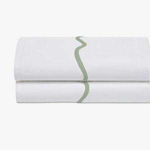Scalloped Flat Sheet Set - Celadon