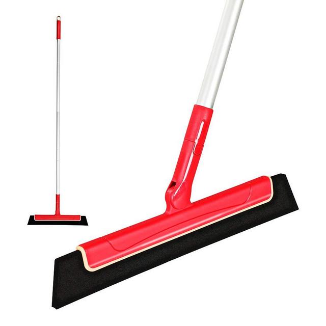 CLEANHOME Floor Squeegee Broom Floor, Glass Window, Tile,Wood Squeegee 51in Professional to Remove Water for Bathroom, Kitchen, Pool Deck Squeegee,Large Shower Squeegees,Glass Wiper