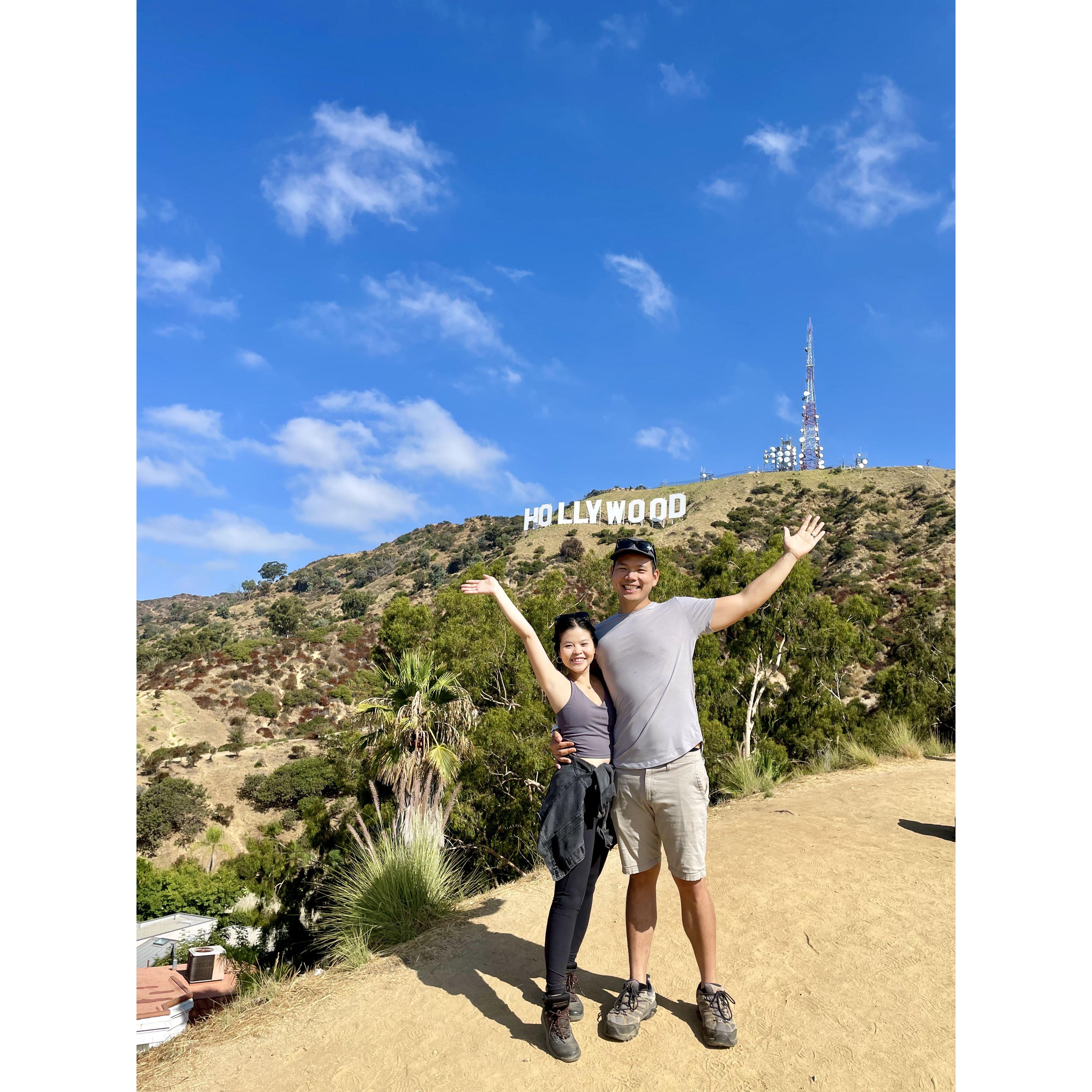 If you want to be outdoors, a popular and relatively easy hike to the Hollywood Sign is the Innsdale Trail to Mt. Lee Drive.