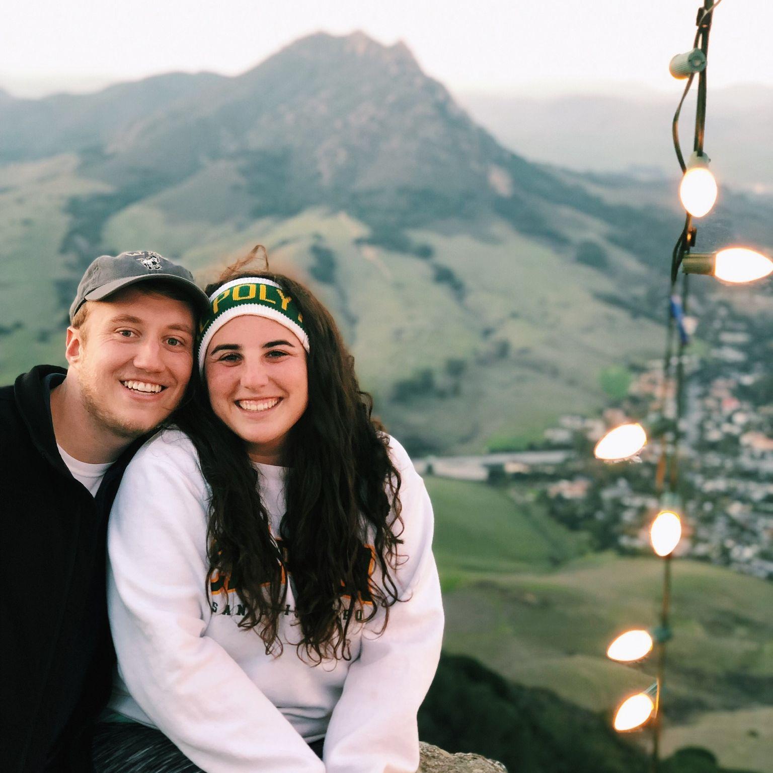 Hiking up Madonna Mountain in San Luis Obispo.