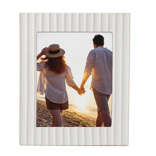 Lenox French Perle Scallop 8X10 Frame, 1 Count, White