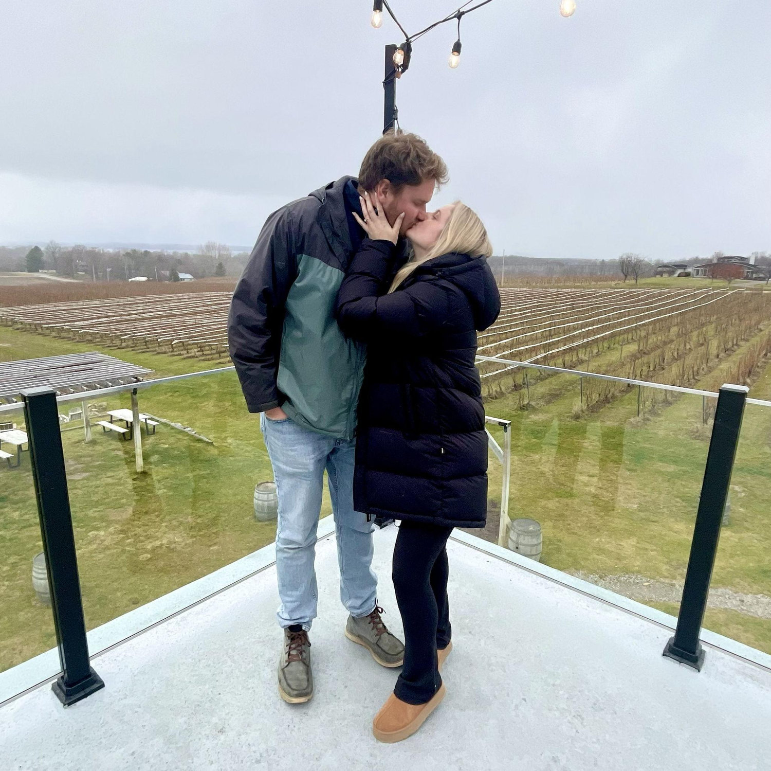 Wine tasting in Traverse City has always been one of our favorite things to do, so getting engaged here felt so perfect for us!