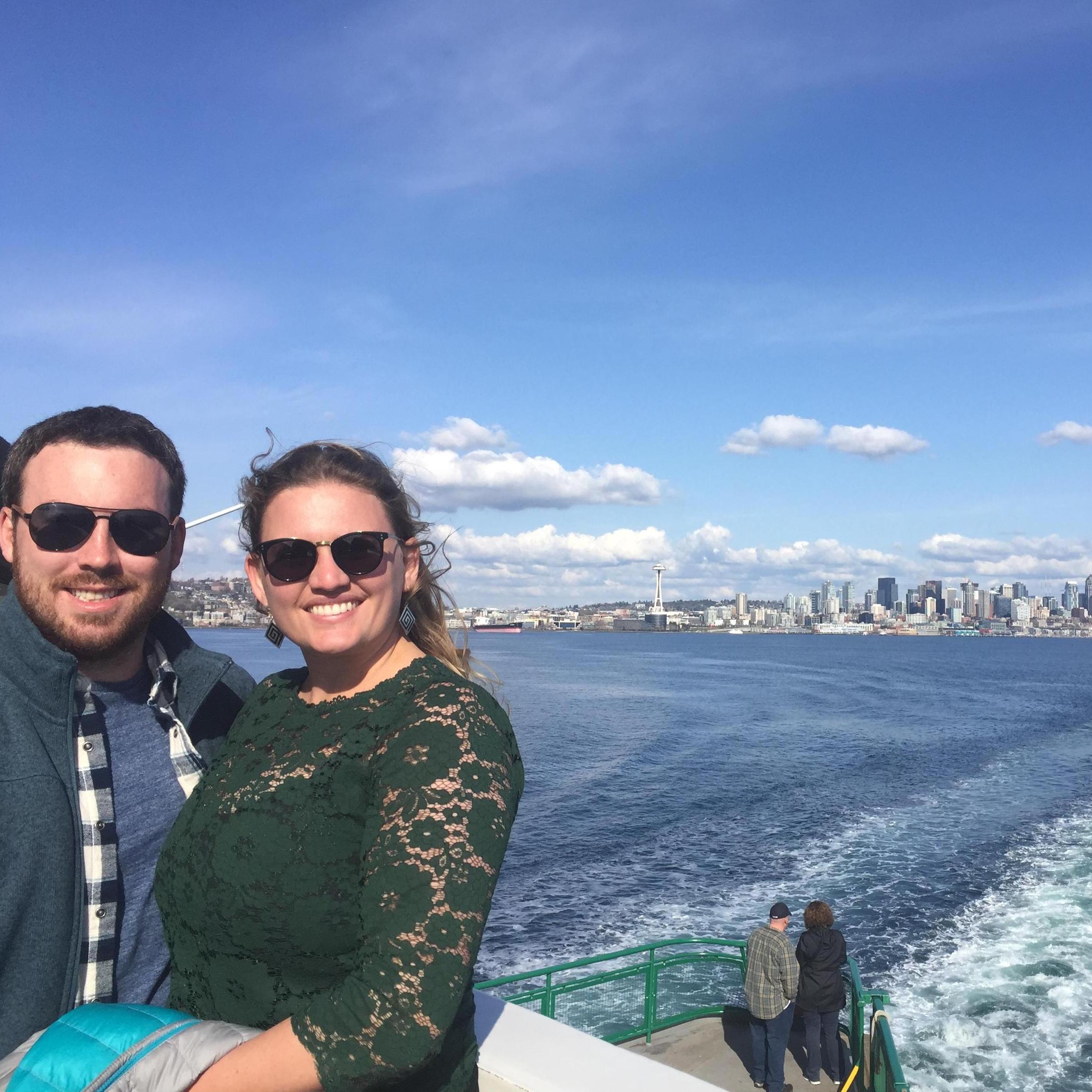 Ali and Mike on a ferry from Seattle to Bainbridge Island
March, 2018