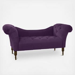 Velvet Tufted Chaise Lounge