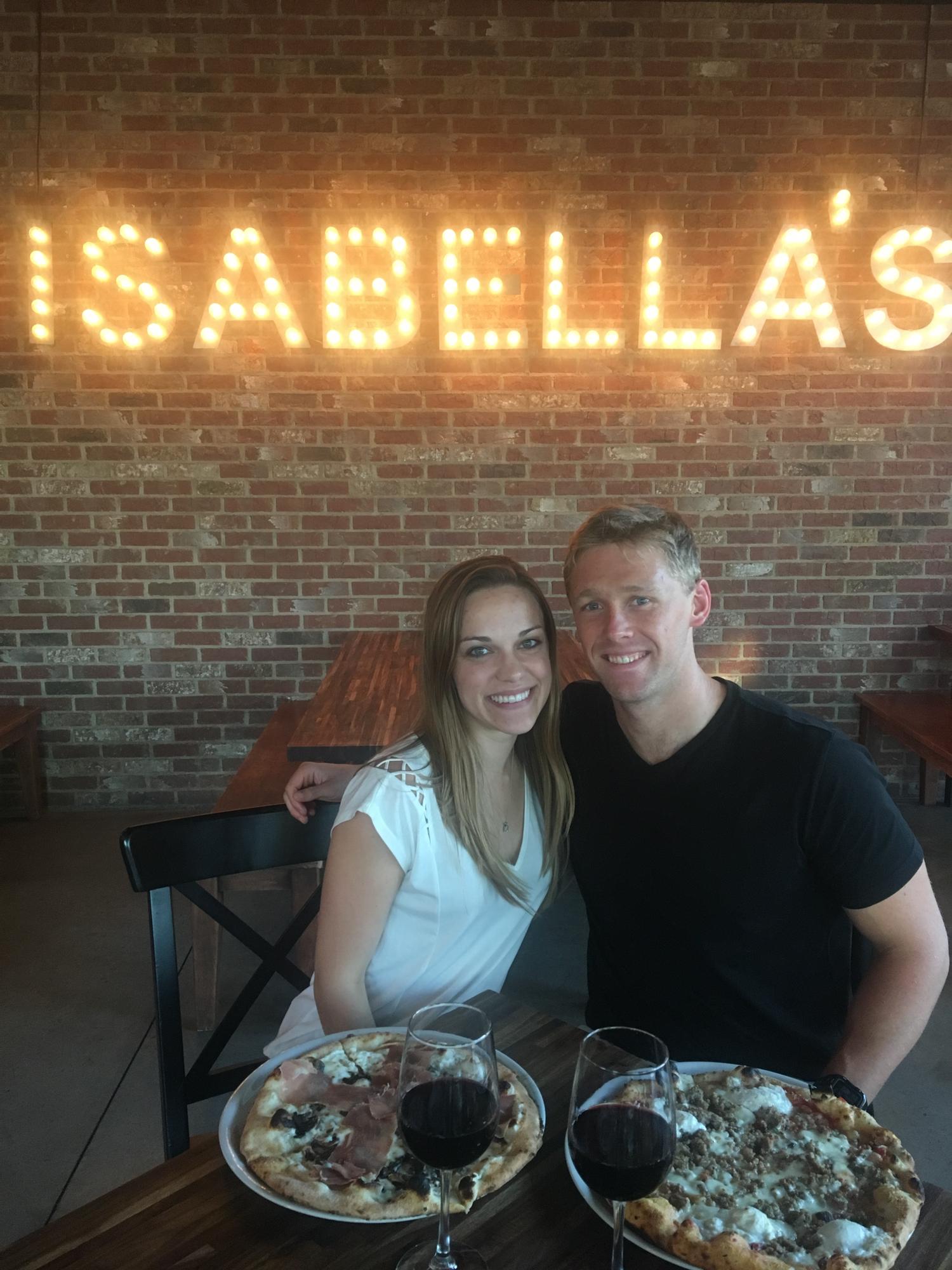 Our favorite pizza place! Isabella's in Tallahassee!