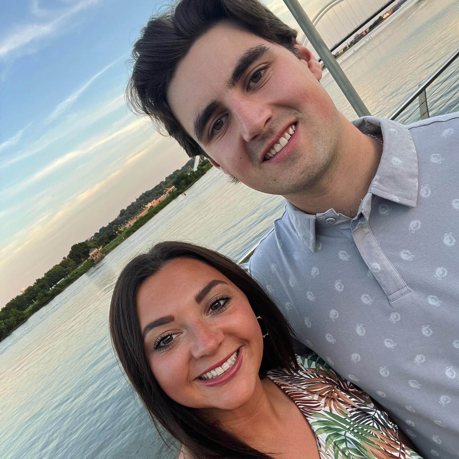 At the Navy Pier in DC on our 6th year anniversary of being together!