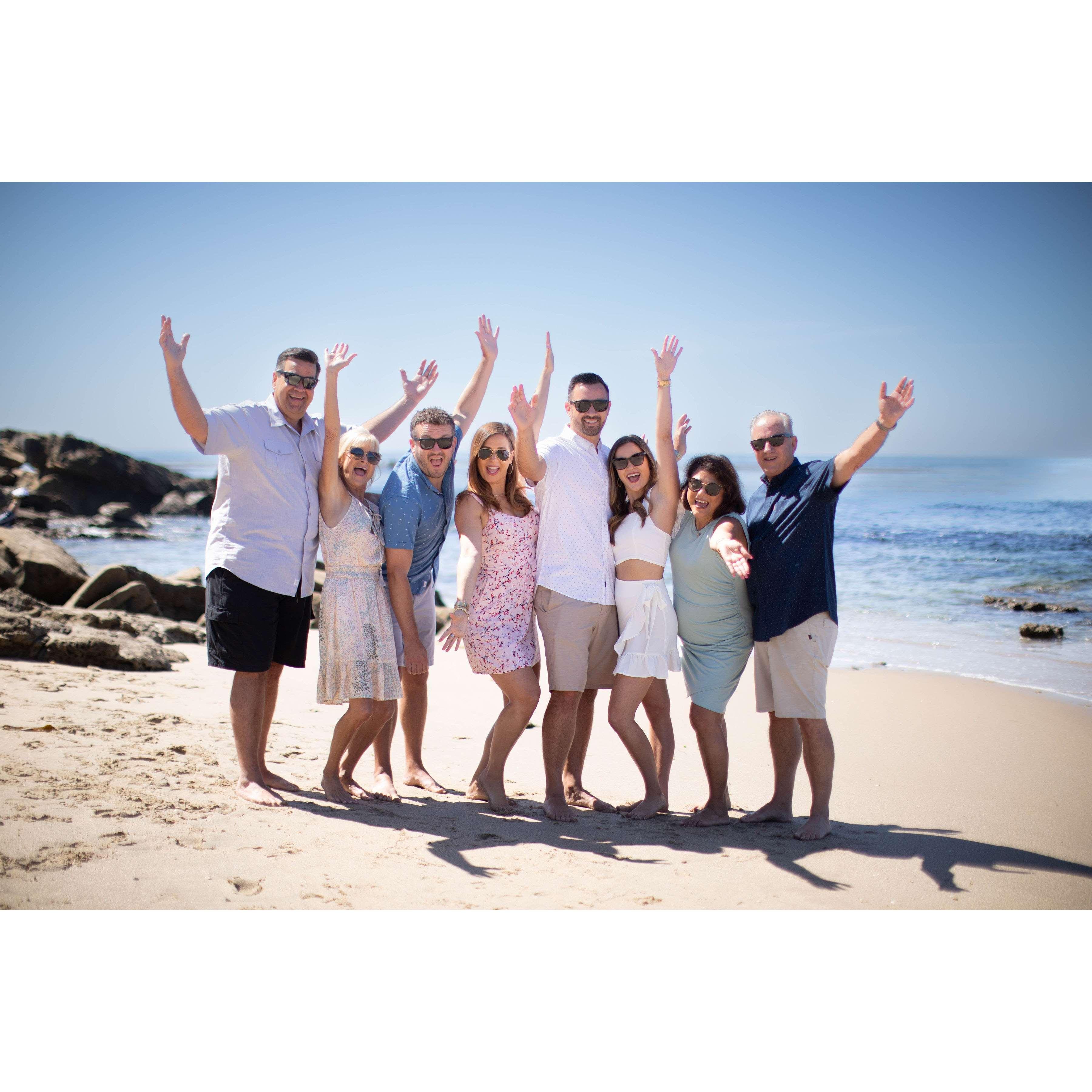 After Jonathan popped the question, our family was there to celebrate with us!
