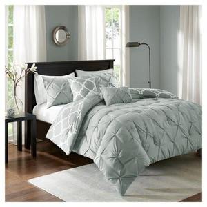 Hayden Solid Reversible King Comforter Set 5pc, Gray