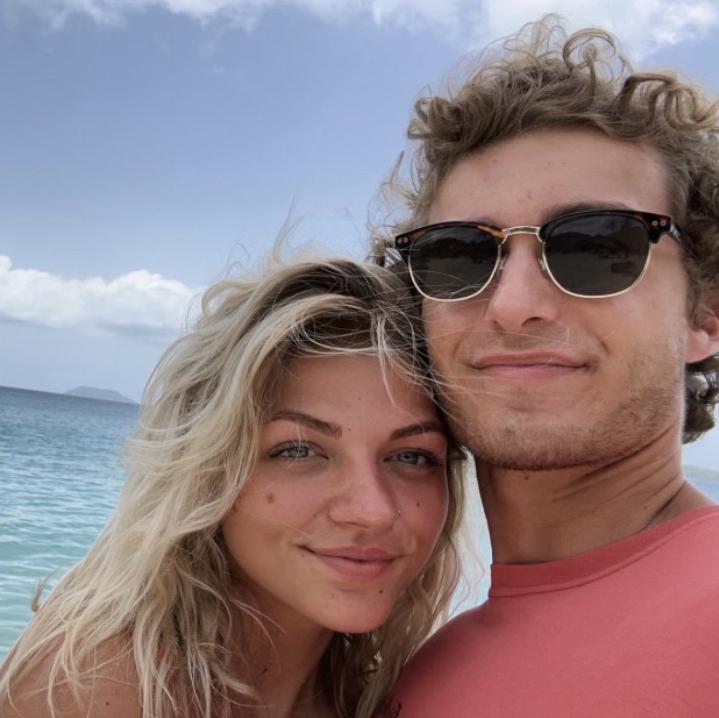 We took this the week we got engaged in St. Thomas. This was the first time Christian posted on his Snapchat story since pre-covid.