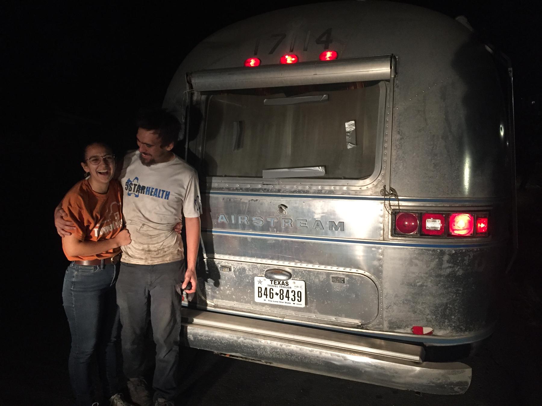 When we brought our airstream home!