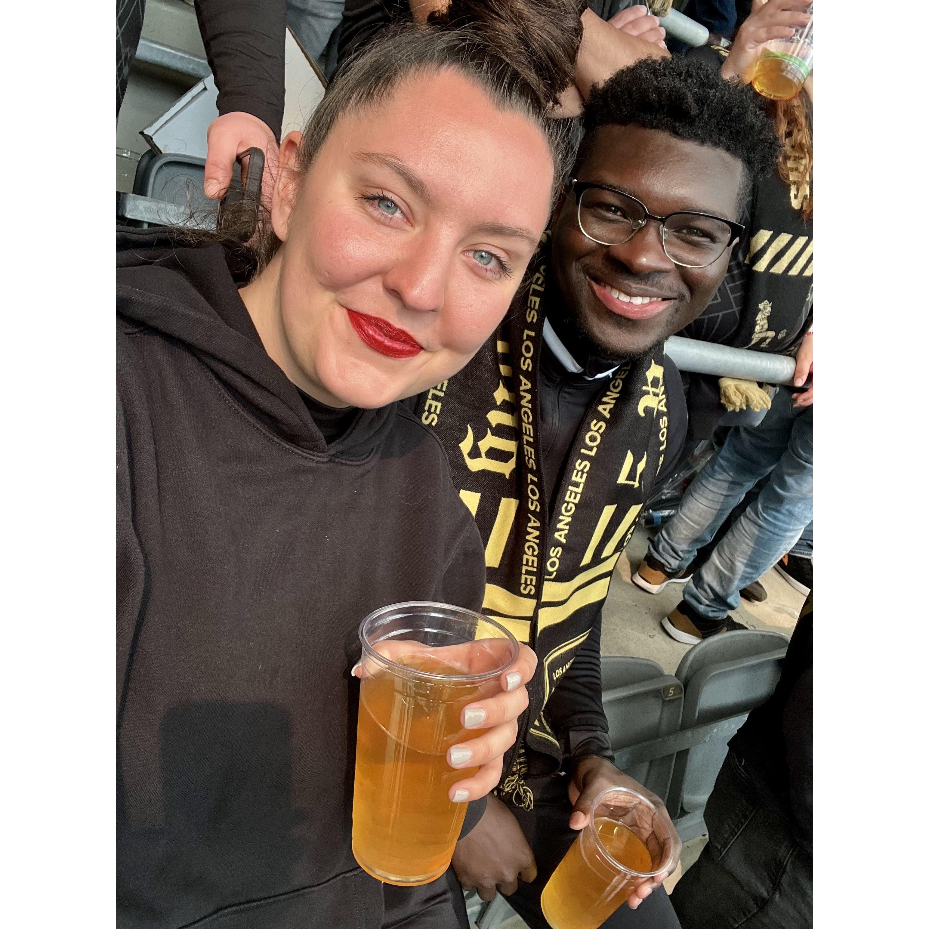 First annual birthday trip to see a soccer game for E's 30th. This one was LAFC.