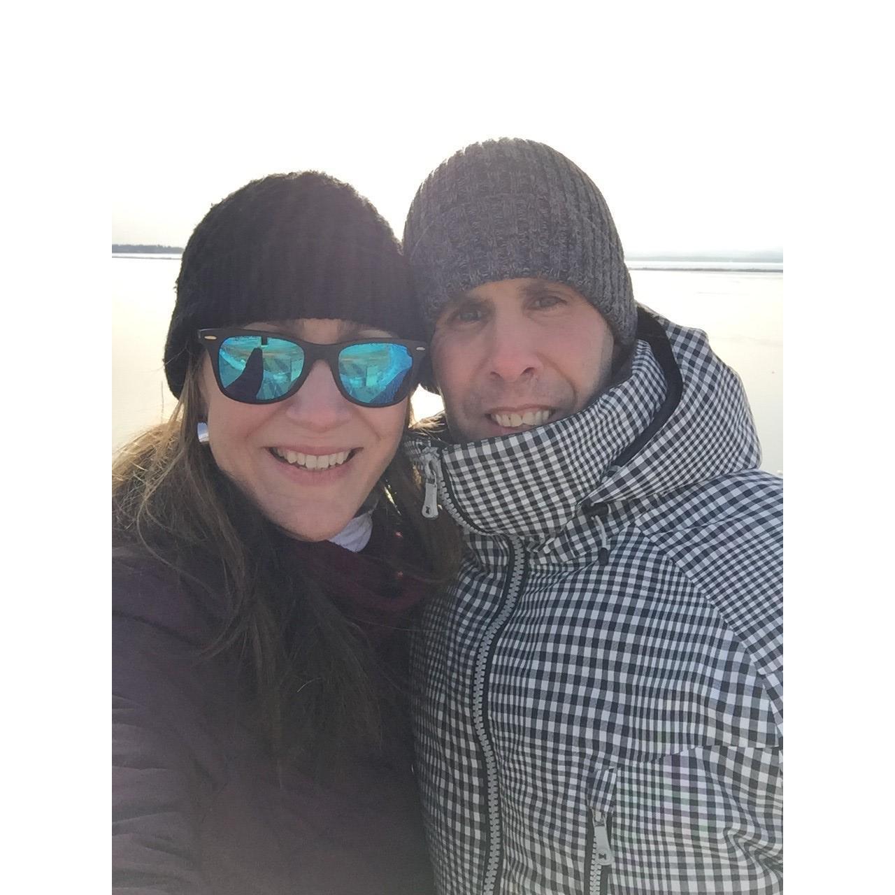 The last picture of us as boyfriend & girlfriend! Moments later, Nick was down on one knee proposing!