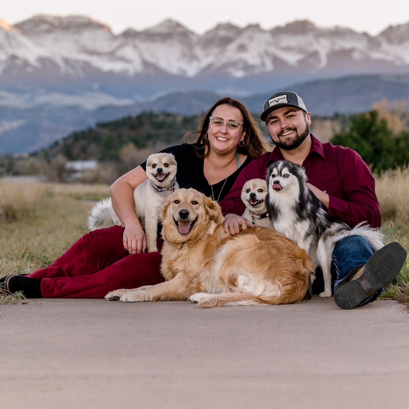 Very typical, all the dogs are paying attention looking cute and Dash absolutely HAS to be licking NOTHING