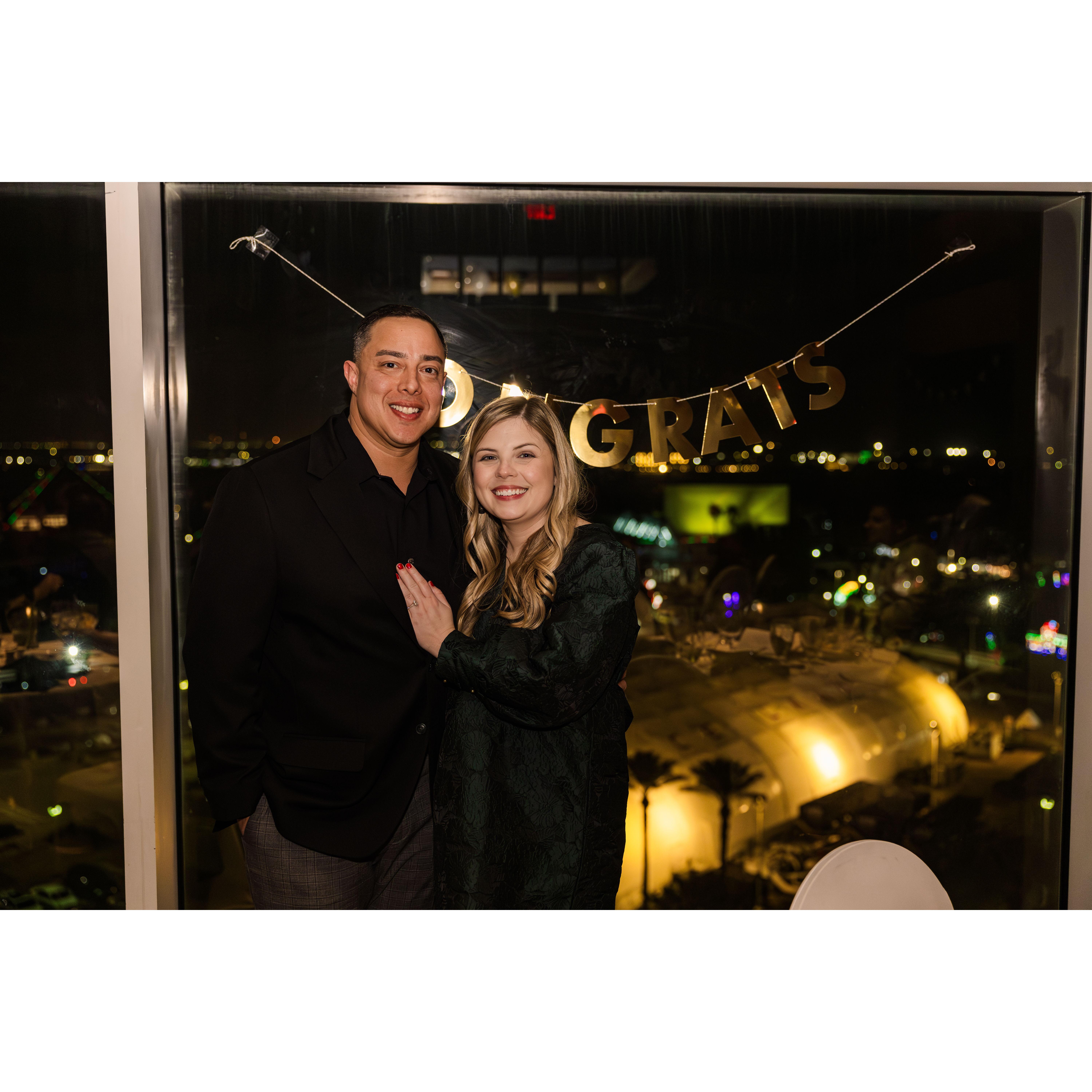 Engagement celebration at Shearn's!