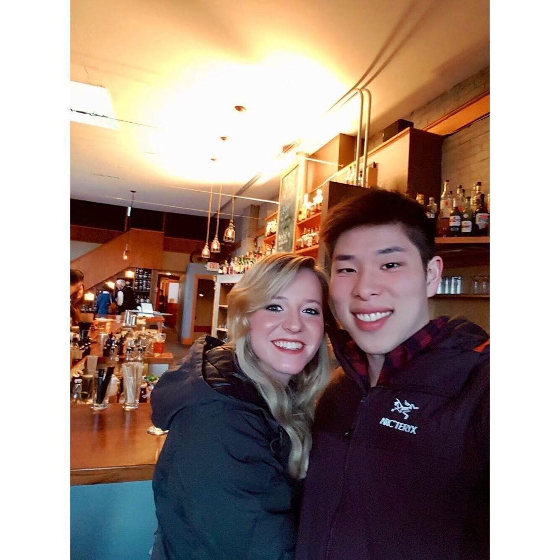 Our first vacation together was to Asheville, and 2.5 years later we got engaged there!
