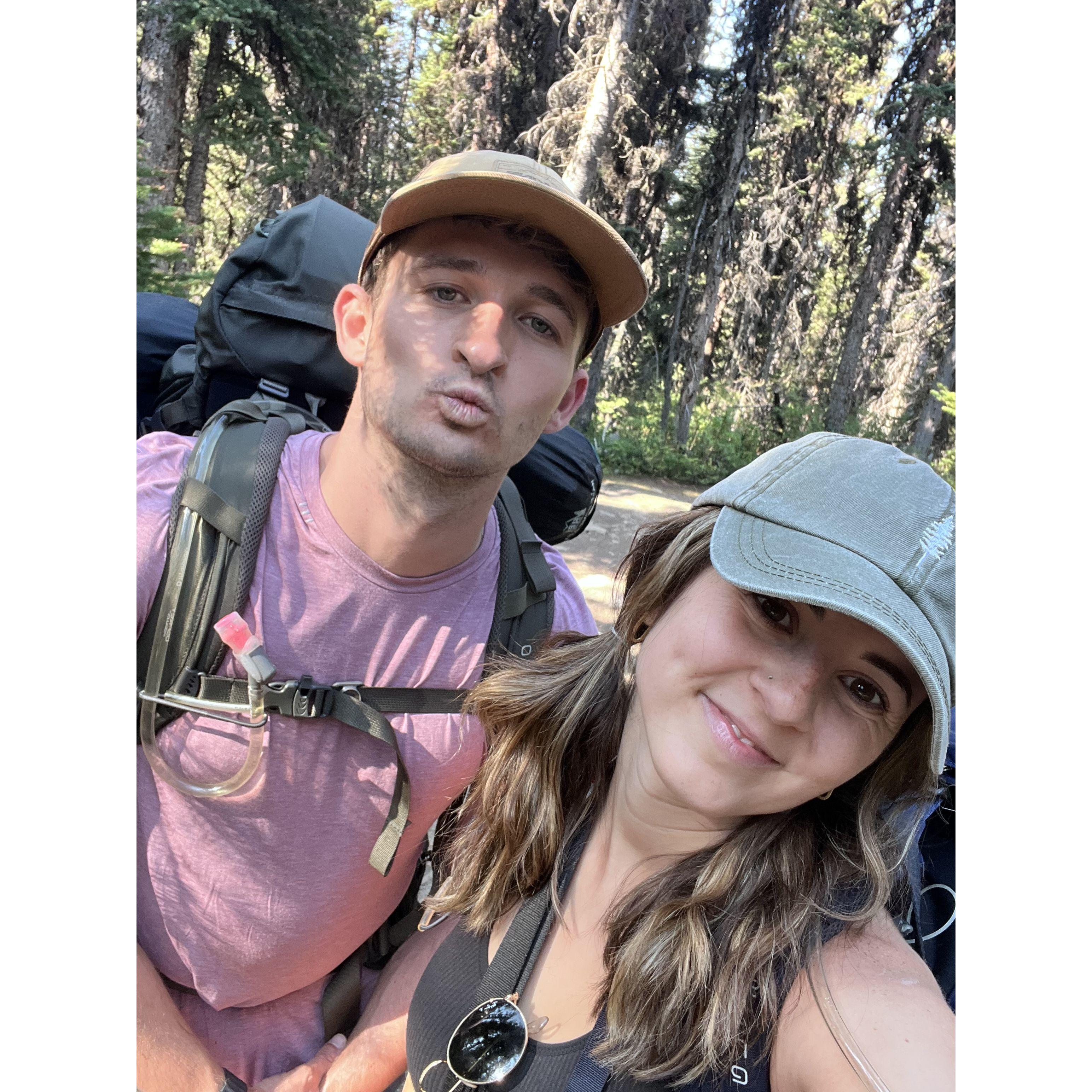 Olivia was so mad at Trent for this hike :)