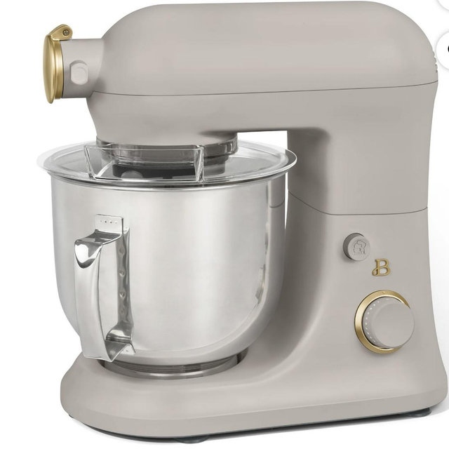 6qt Tilt-Head Stand Mixer with Attachments - Color: Porcini Taupe