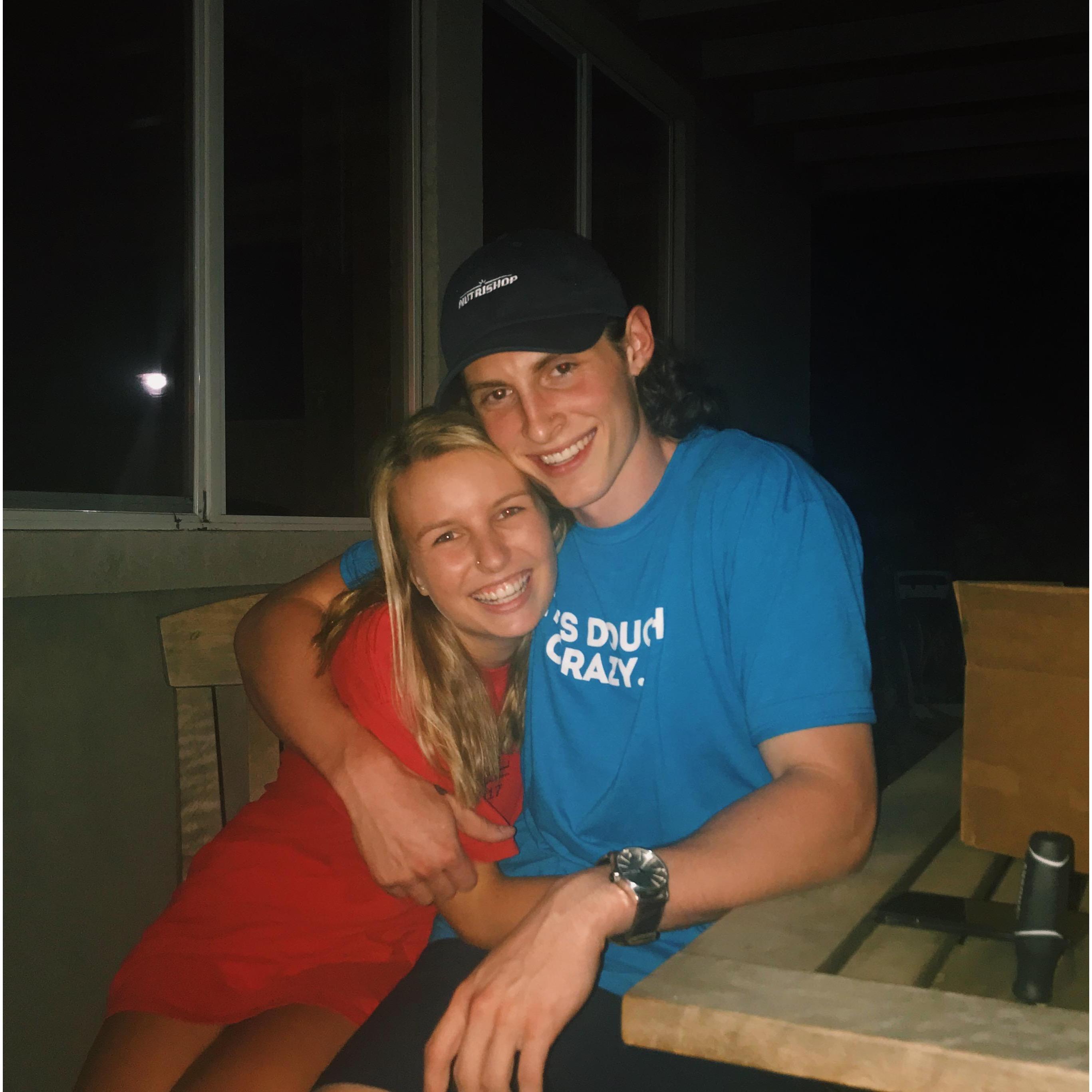 Our very first picture together as a couple!