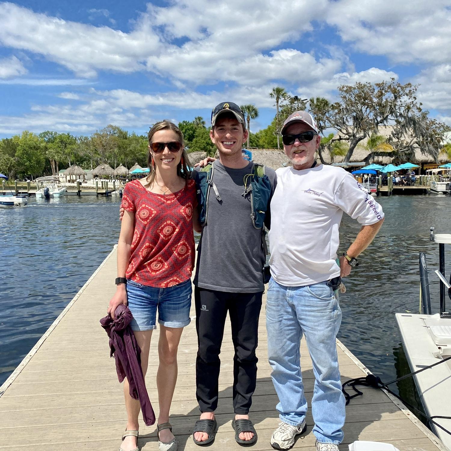 Kate, Chace, and Chace’s dad, Dick