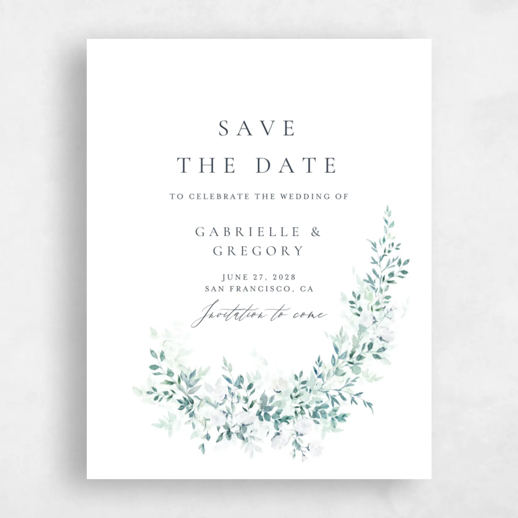 Save The Date - Farnham Portrait preview