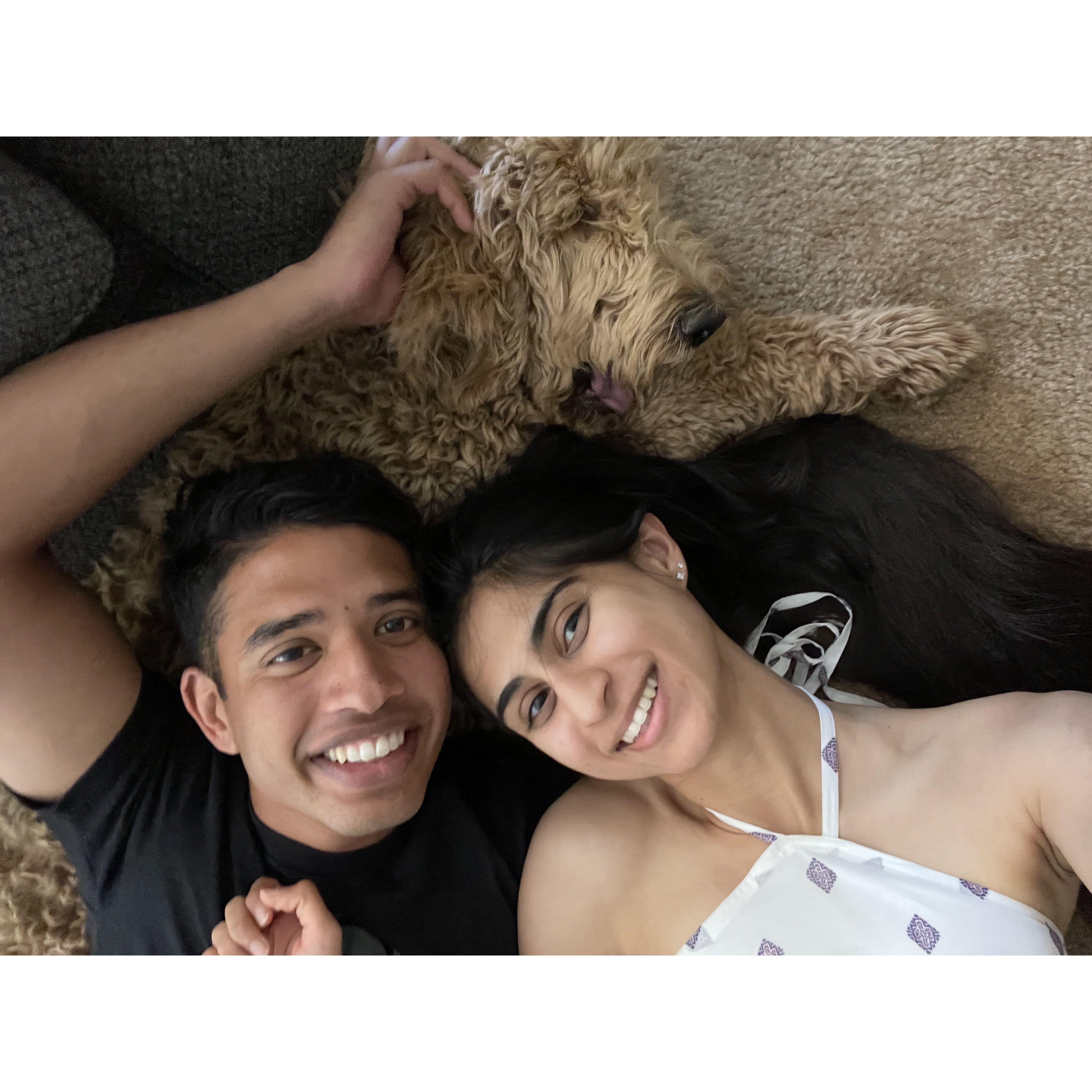 Our first photo together