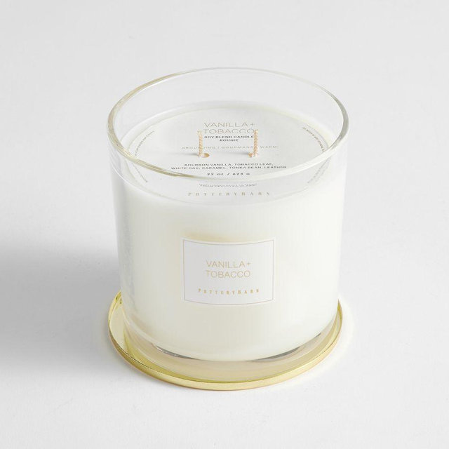 Signature Scented Candle, Vanilla & Tobacco, Large, 22 oz