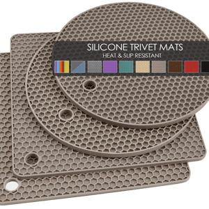 Silicone Trivets for Hot Dishes (Almond)