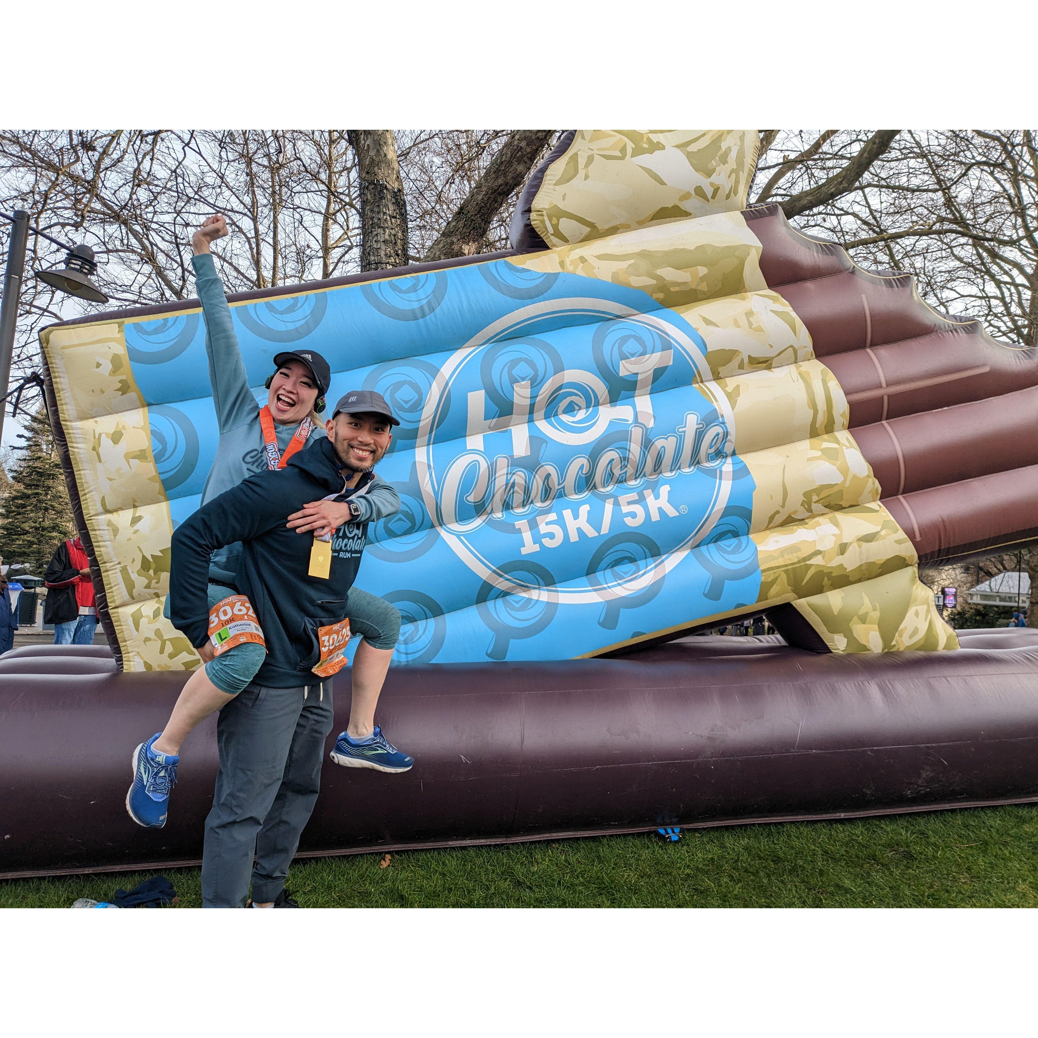 Our annual Hot Chocolate run!