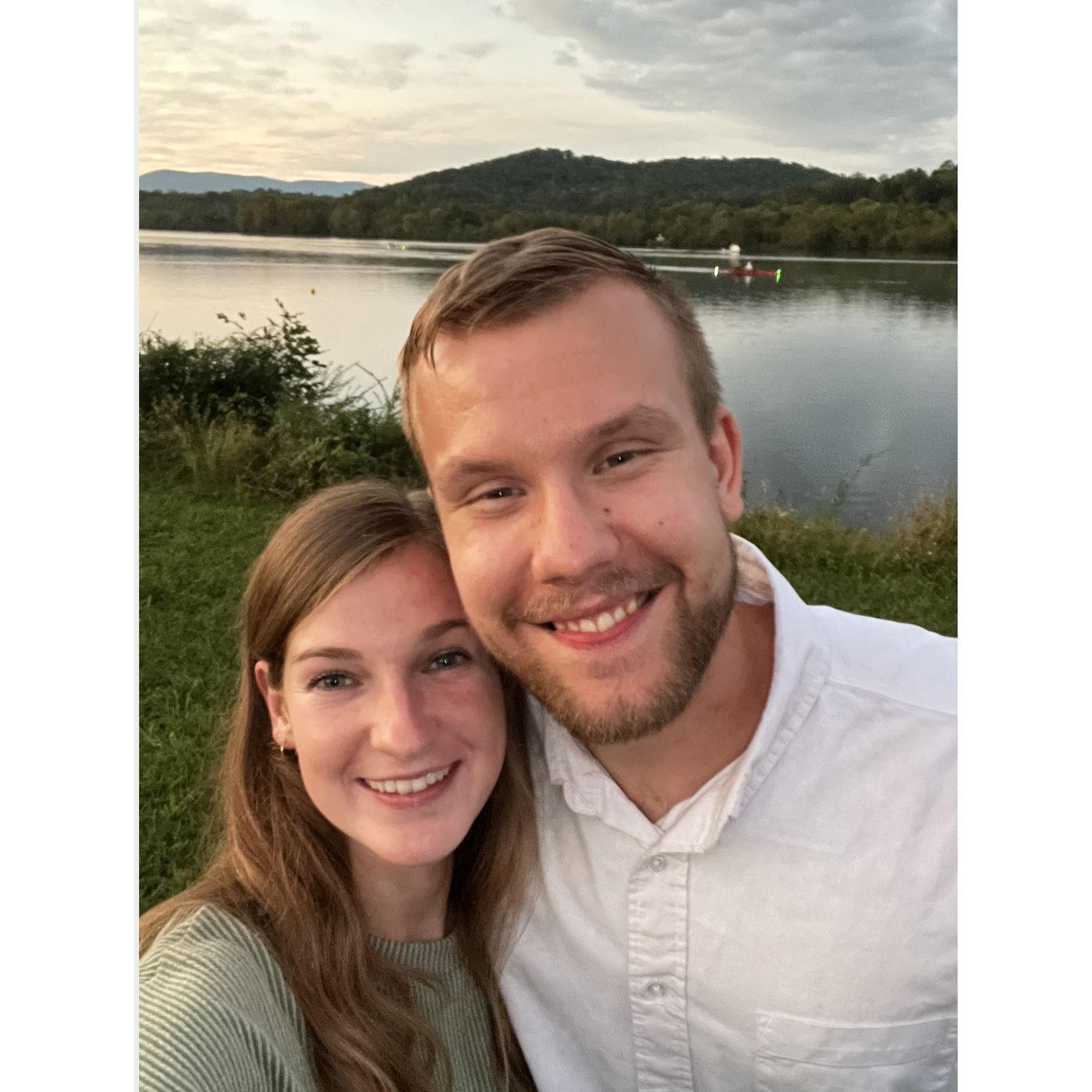 Our third date together along Melton Hill Lake.