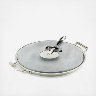 Pizza Stone with Serving Tray and Pizza Cutter