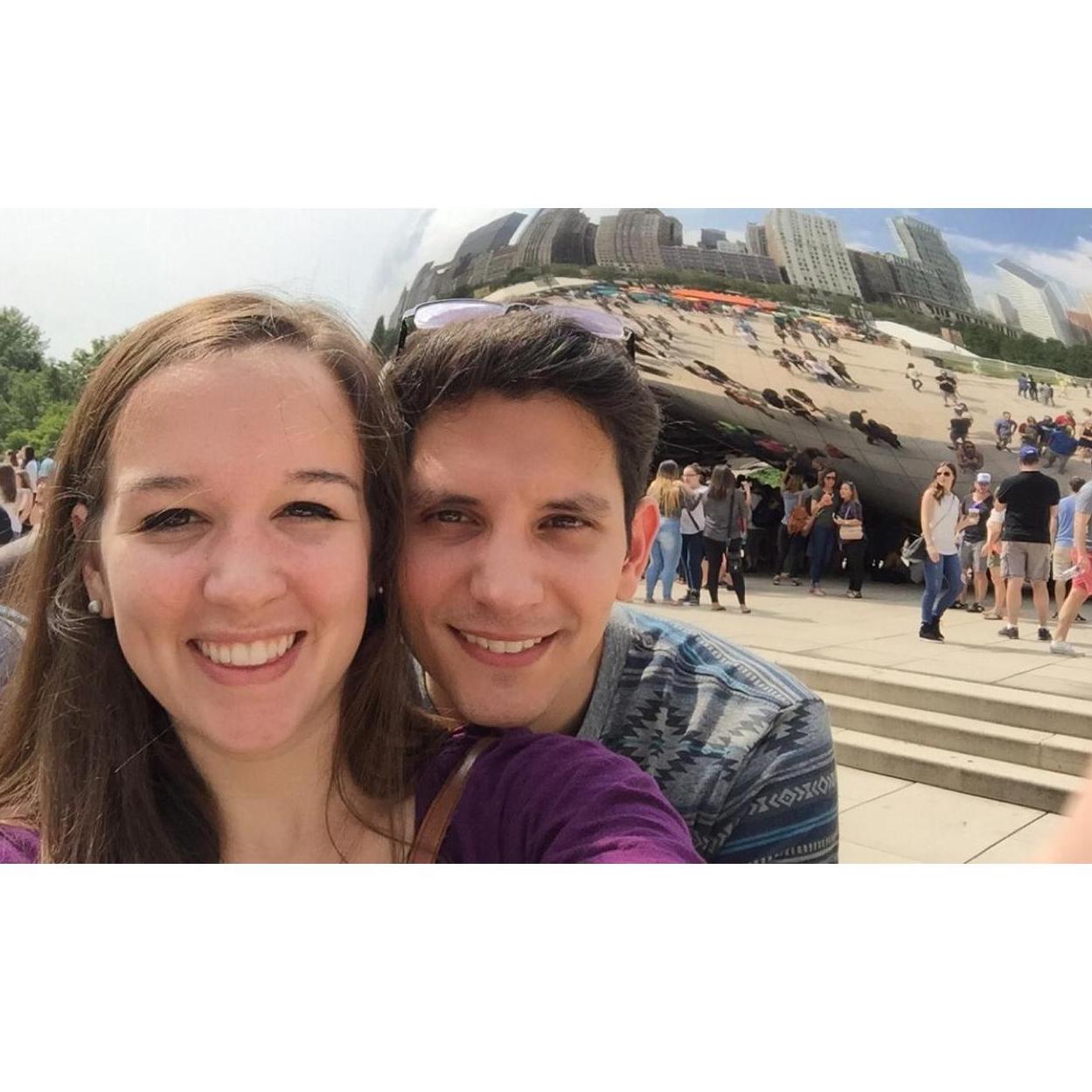 At the Bean in Chicago.
