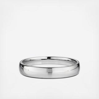 Men's Narrow Domed Comfort-Fit Wedding Ring