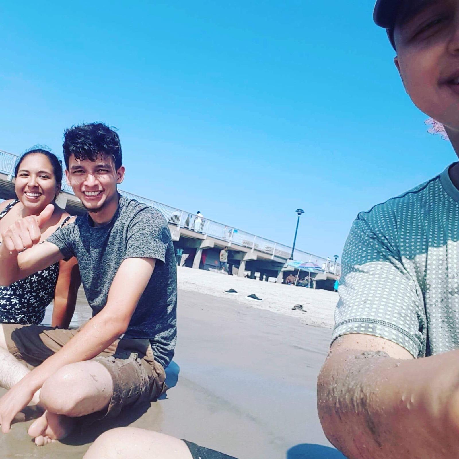 Coney Island with Diego's cousin Darwin!