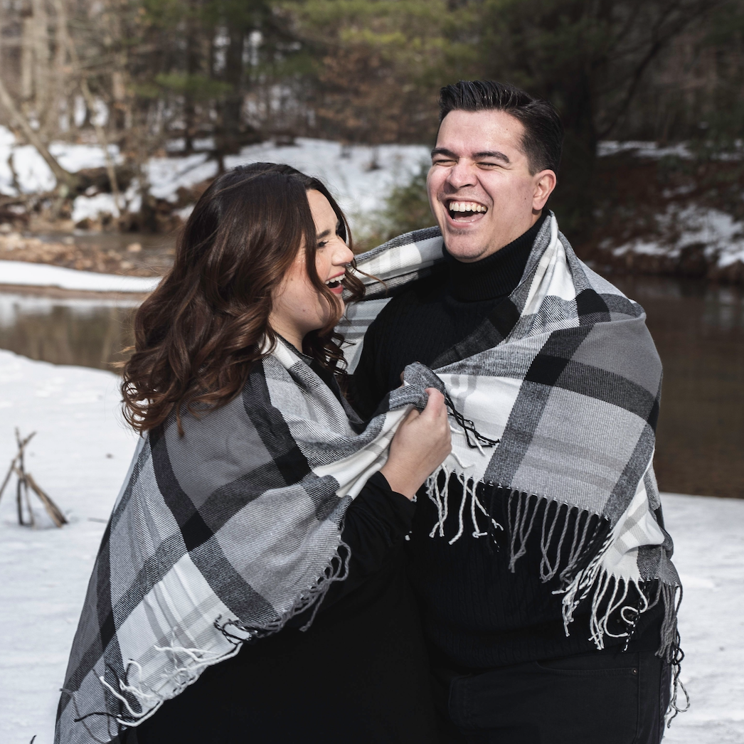 Laughing A Little Too Much At Our Engagement Shoot!